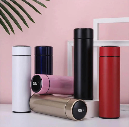 Smart LED Stainless Steel Hot and Cold Bottle - smart LED Temperature Bottle