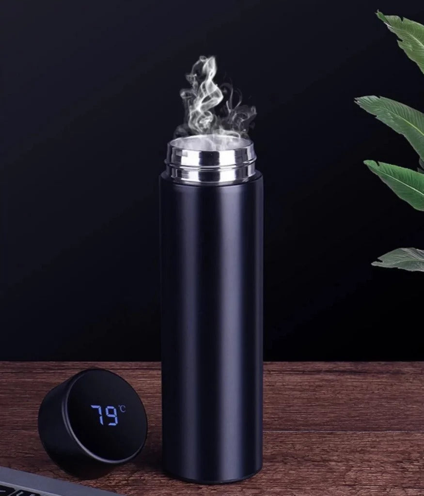 Smart LED Stainless Steel Hot and Cold Bottle - smart LED Temperature Bottle