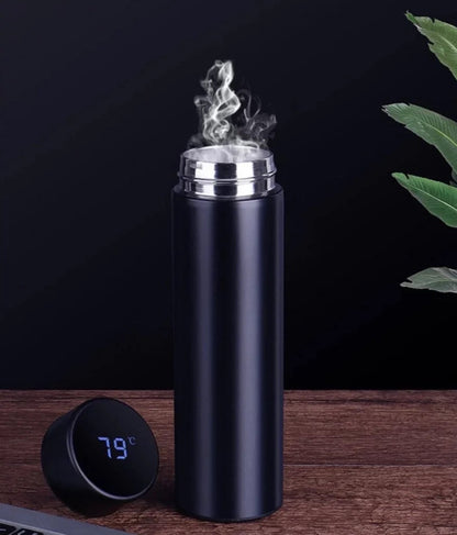 Smart LED Stainless Steel Hot and Cold Bottle - smart LED Temperature Bottle