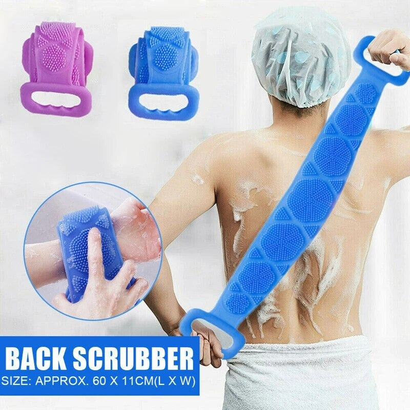 2PCS Silicone Back Scrubber Belt