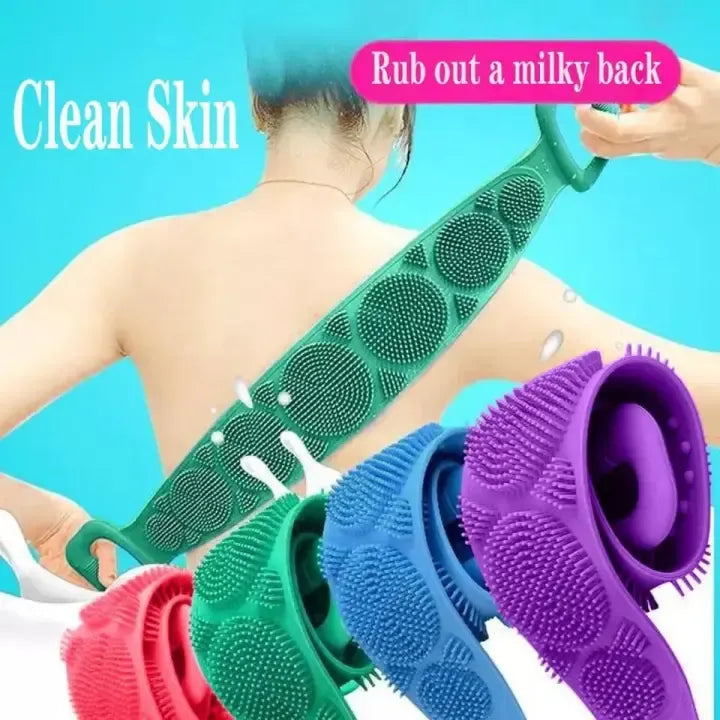 2PCS Silicone Back Scrubber Belt