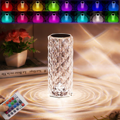 Crystal Rose LED Diamond Lamp