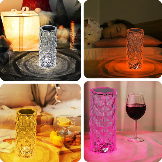 Crystal Rose LED Diamond Lamp