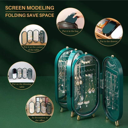 Foldable Jewelry Organizer Box ,High-Capacity Jewelry Organizer