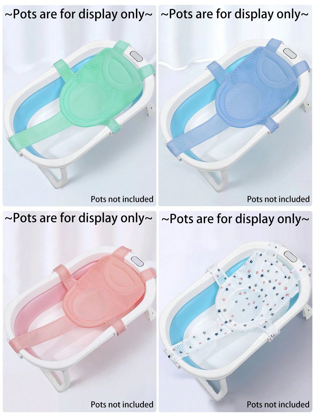 Baby Bathing Net Non-Slip Universal Newborn Cross Bathing Bag