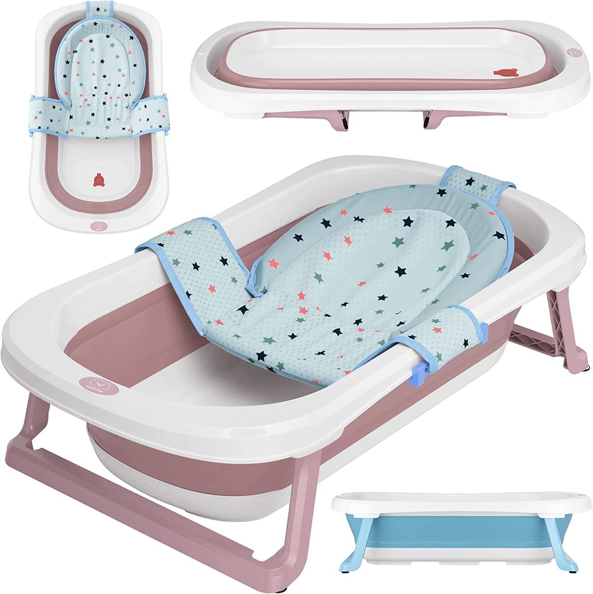 Baby Bathing Net Non-Slip Universal Newborn Cross Bathing Bag